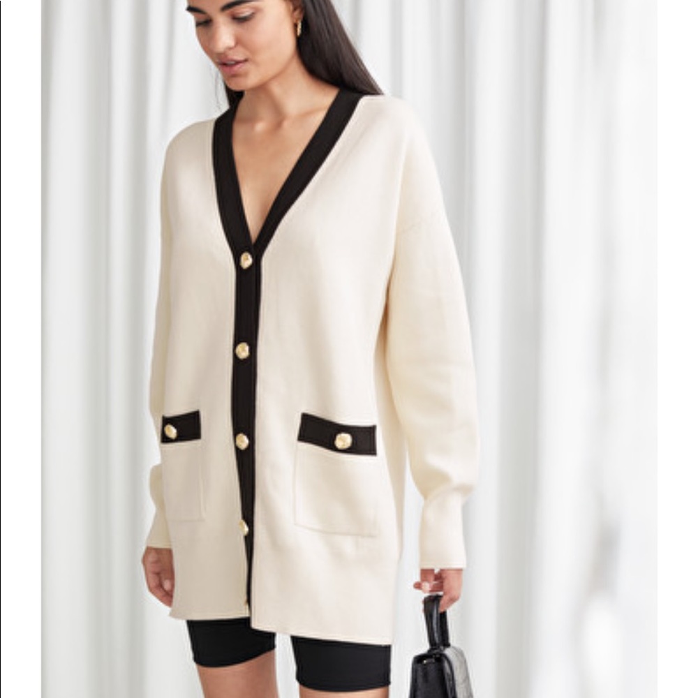 &other stories tunic cardigan